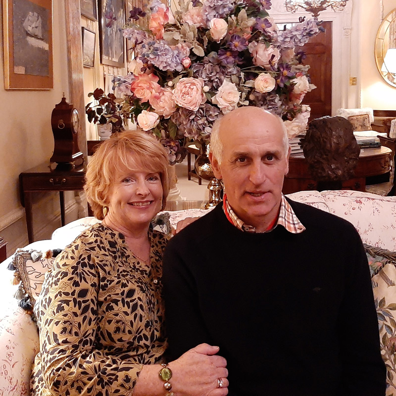 Robert and Helen, your hosts at Arran View Bed & Breakfast